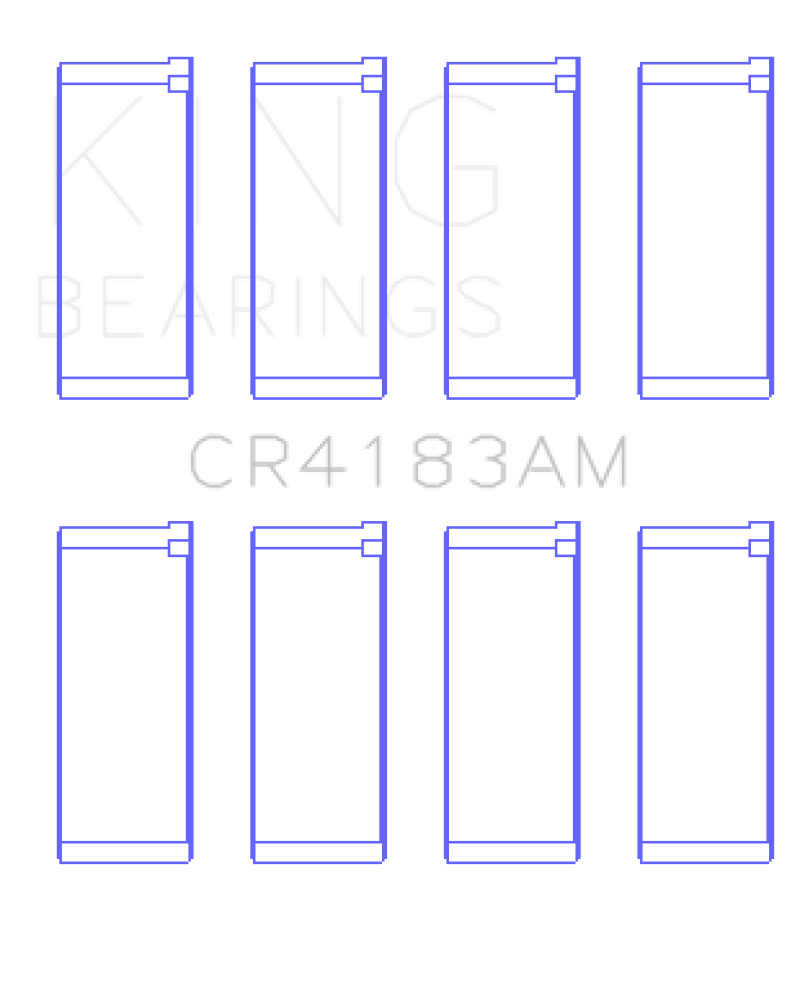 King Engine Bearings Chrysler/Mitsubishi 122ci 2.0L (Size STD) Rod Bearing Set thumbnail 2