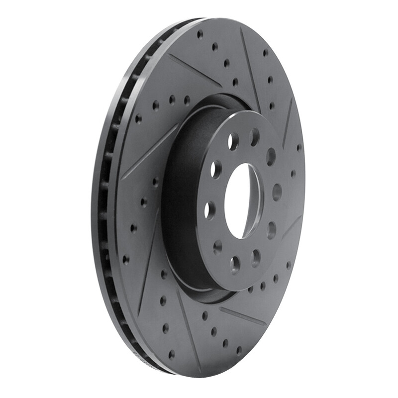 DFC 05-25 Audi TT Front Right Drilled & Slotted Black Brake Rotor thumbnail 3