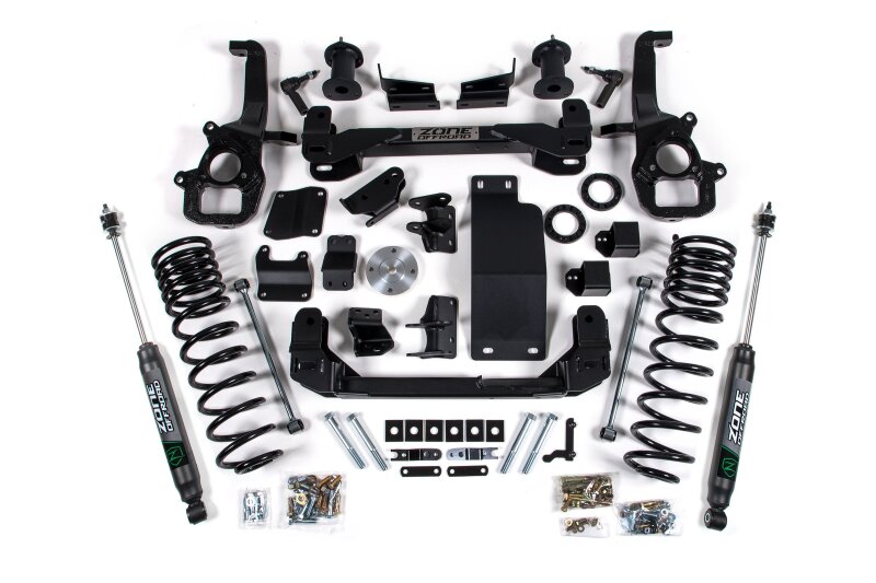 Zone Offroad 2025 Ram 1500 4WD 4in Front 3in Rear Susp. Lift System - Large Bore - Nitro Rear Shocks