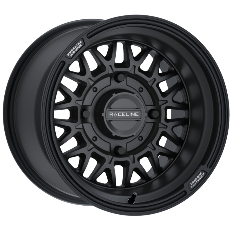 Raceline A13B Omega 14x7in/4x156 BP / 10mm Offset /132.5mm Bore - Satin Black Wheel thumbnail 2