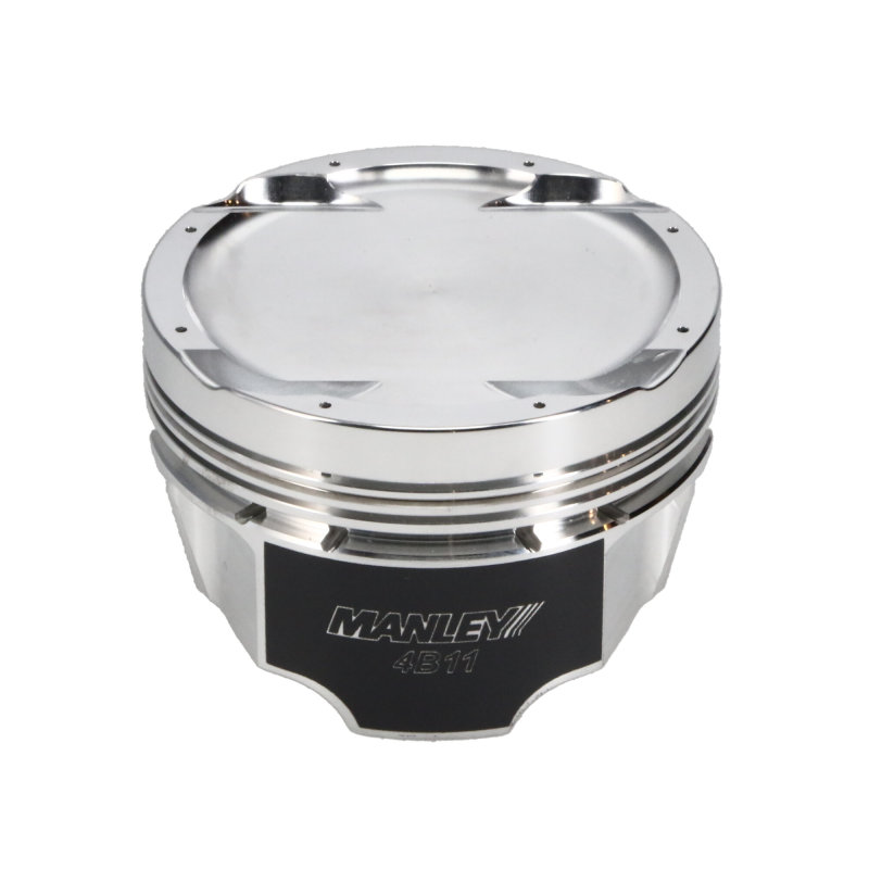 Manley 08+ Mitsubishi 4B11T 86mm STD -11cc Dome 9.0:1 CR Turbo Tuff Series Piston Set w/ Rings thumbnail 7