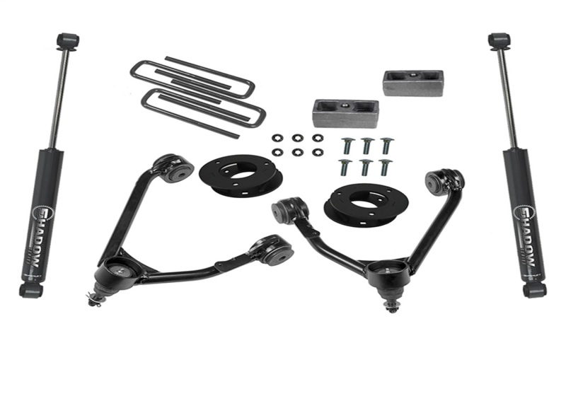 Superlift 07-16 Chevy Silv 1500 2WD 3.5in Lift Kit w/ Cast Steel Control Arms & Rear Shocks thumbnail 3