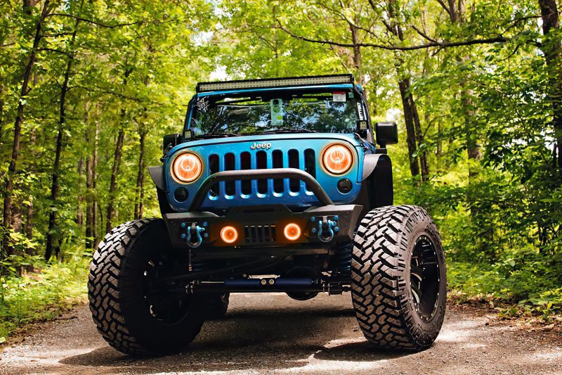 Oracle 07-17 Jeep Wrangler LED Fog Halo Kit - Amber thumbnail 5