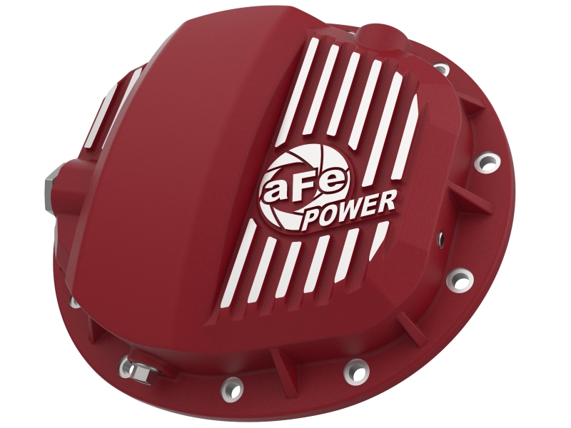 aFe Pro Series GMCH 9.5 Rear Diff Cover Red w/ Machined Fins 19-20 GM Silverado/Sierra 1500 thumbnail 2