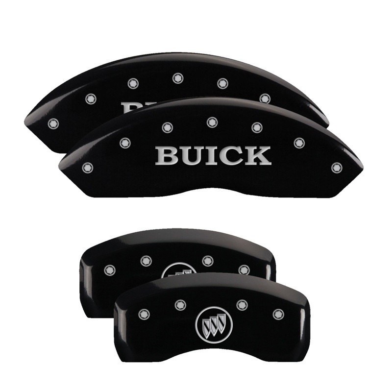 MGP 4 Caliper Covers Engraved Front & Rear MGP Black finish silver ch thumbnail 7