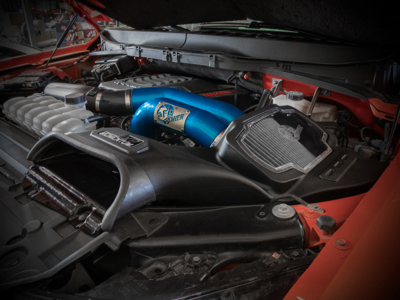 aFe 21-22 Ford F-150 Raptor V6-3.5L(tt) Momentum XP Cold Air Intake System Blue w/ Pro Dry S Filter thumbnail 5