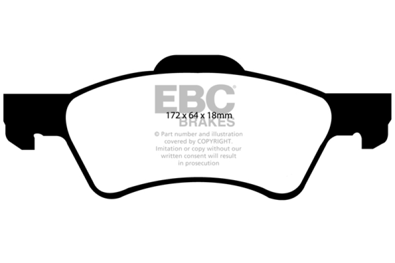 EBC 01-07 Chrysler Town & Country 3.3 Rear Rotors Greenstuff Front Brake Pads thumbnail 2
