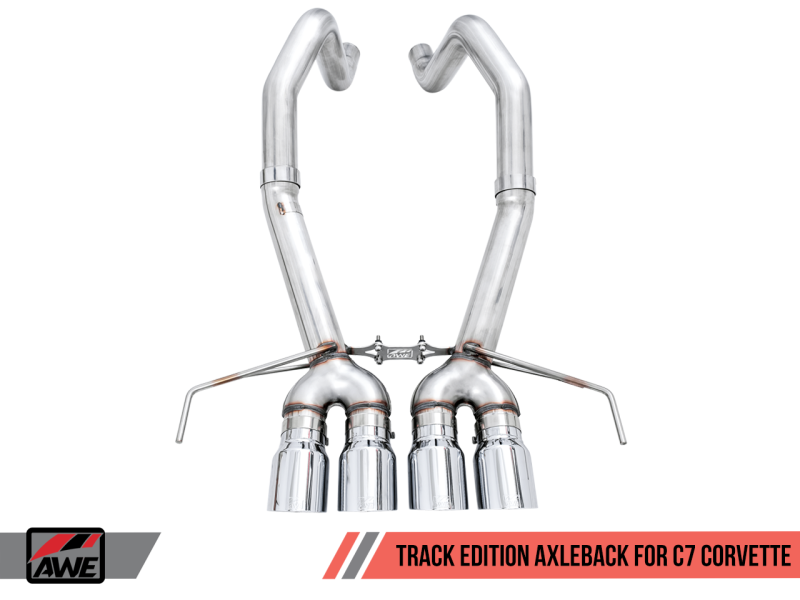AWE Tuning 14-19 Chevy Corvette C7 Z06/ZR1 (w/AFM) Track Edition Axle-Back Exhaust w/Chrome Tips thumbnail 6
