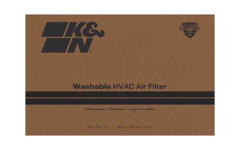 K&N HVAC Filter 16 X 25 X 1 Merv 8 thumbnail 2