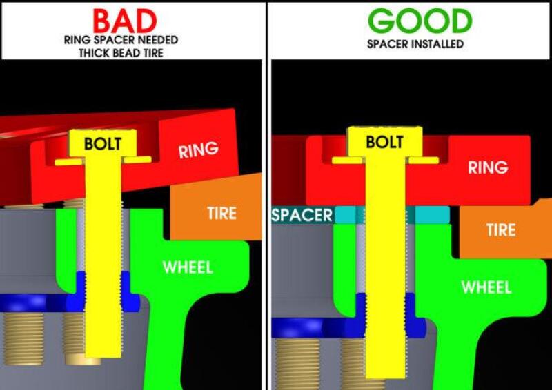 Raceline 38 hole Beadlock Spacer Kit 1/8in - 4 Piece thumbnail 2