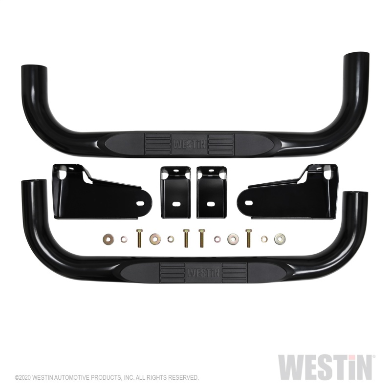 Westin 19-20 Chevy/GMC Silverado/Sierra 1500 Regular Cab E-Series 3 Nerf Step Bars - Black thumbnail 7