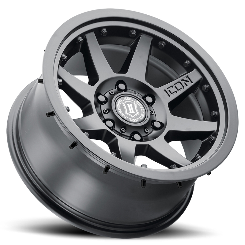 ICON Rebound Pro 17x8.5 / 5x5.5 / 0mm / 4.75in BS Satin Black Wheel