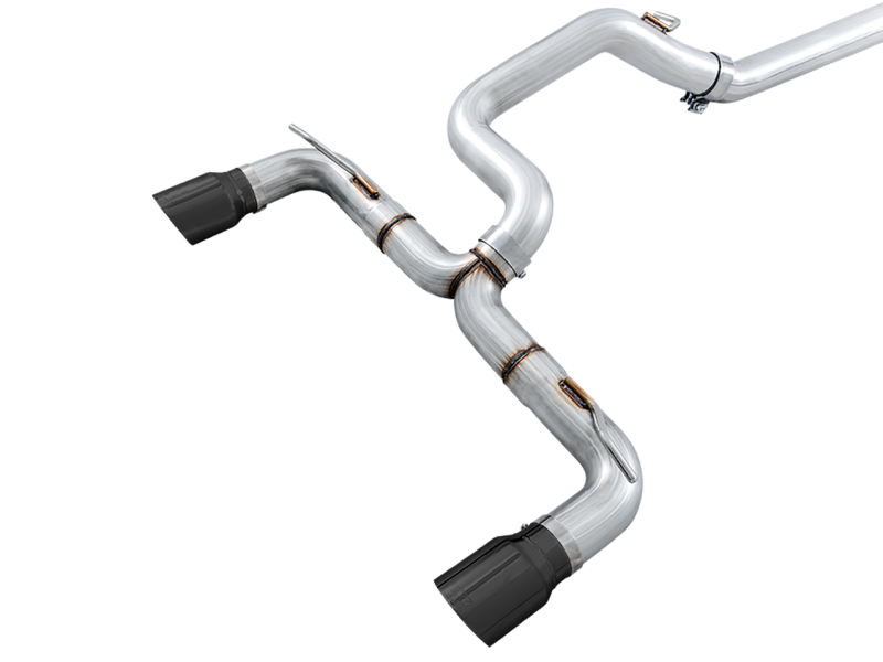 AWE Tuning Ford Focus RS Track Edition Cat-Back Exhaust - Diamond Black Tips thumbnail 3