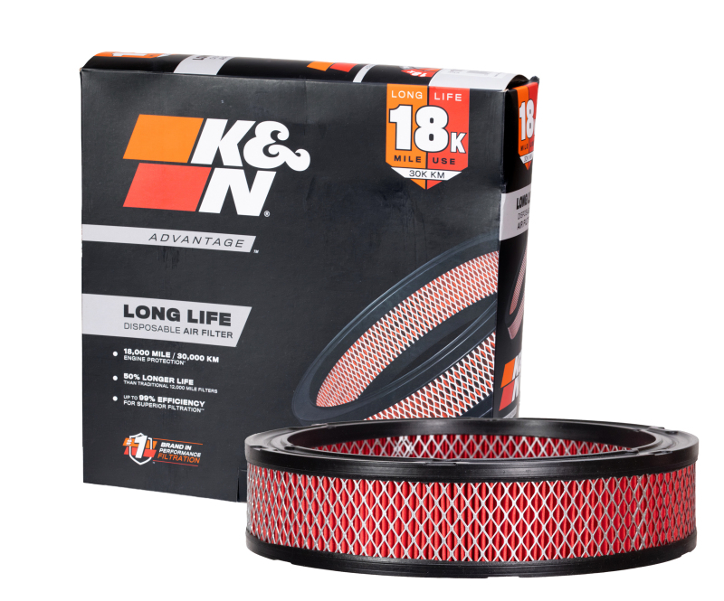 K&N Advantage Air Filter 18K Miles Amc/Jeep/Dodge Trucks 1961-1990 thumbnail 3