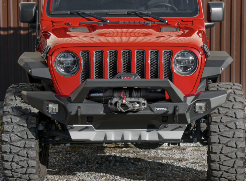 Rival 18-26 Jeep Wrangler JL 20-26 Jeep Gladiator Front Full-Width Aluminum Bumper