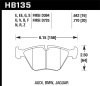 HAWK HPS Brake Pad Sets