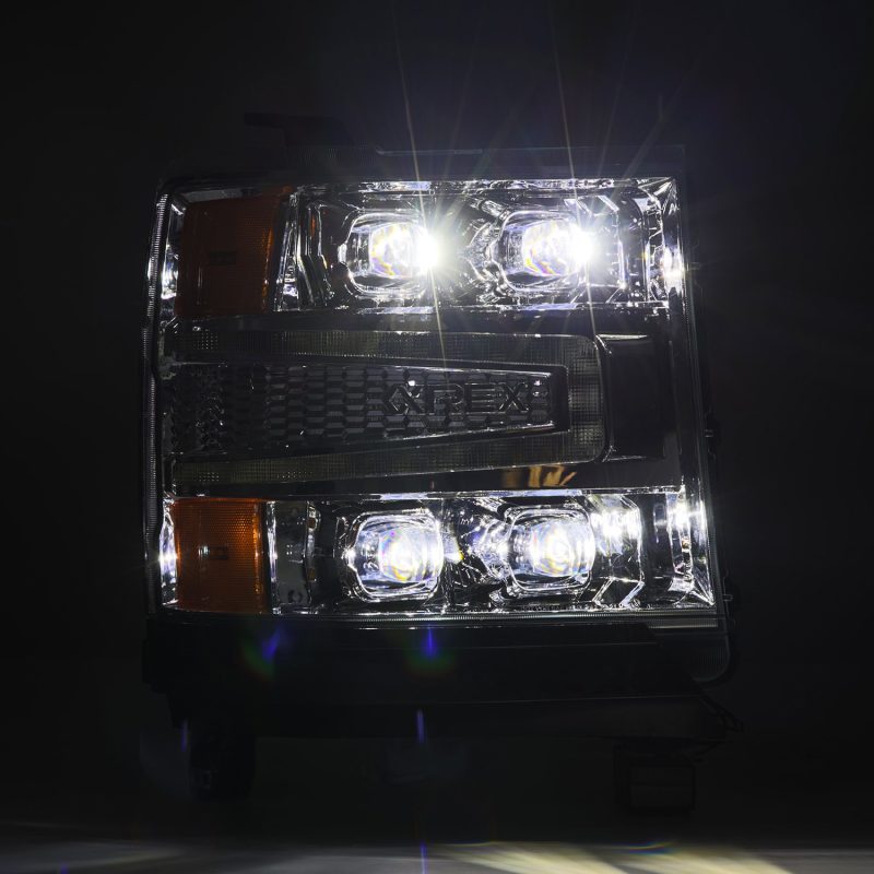 AlphaRex 16-18 Chevy 1500HD NOVA-Series LED Proj Headlights Chrm w/Actv Lgt/SeqSig & DRL(Req 810023) thumbnail 3