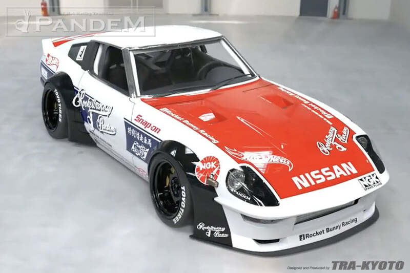 GReddy 1975-1978 Pandem Datsun 280Z (130Z) Rocket Bunny Full Widebody Aero Kit w/ Wing thumbnail 4