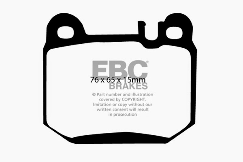 EBC 00-01 Mercedes-Benz M-Class (ML) ML430 4.3 Ultimax2 Rear Brake Pads thumbnail 5