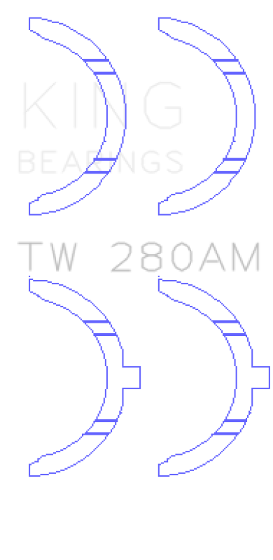 King Engine Bearings Toyota 1E/2E Thrust Washer Set thumbnail 2