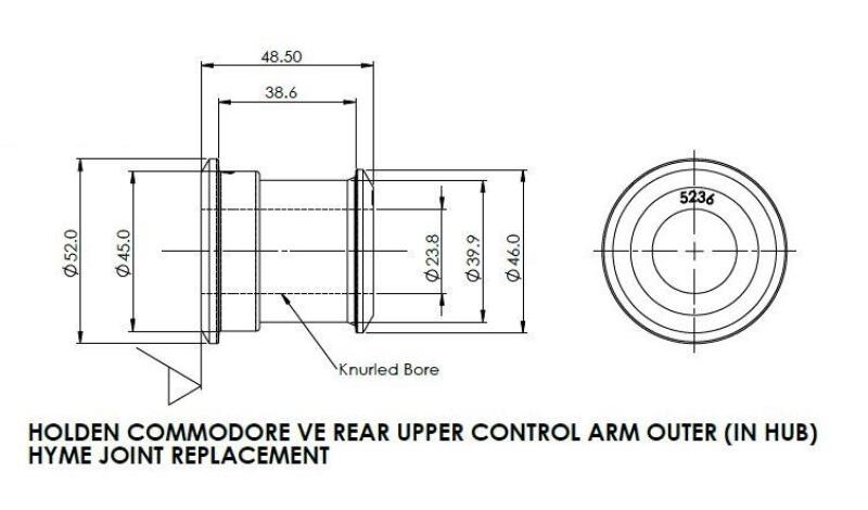 SuperPro 2008 Pontiac G8 Rear Upper Control Arm Outer Bushing Set thumbnail 6