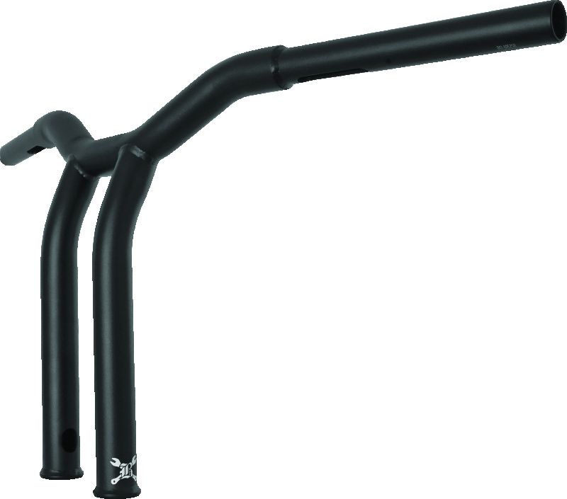 Burly Brand Dominator Raked Bar 12in - Matte Black