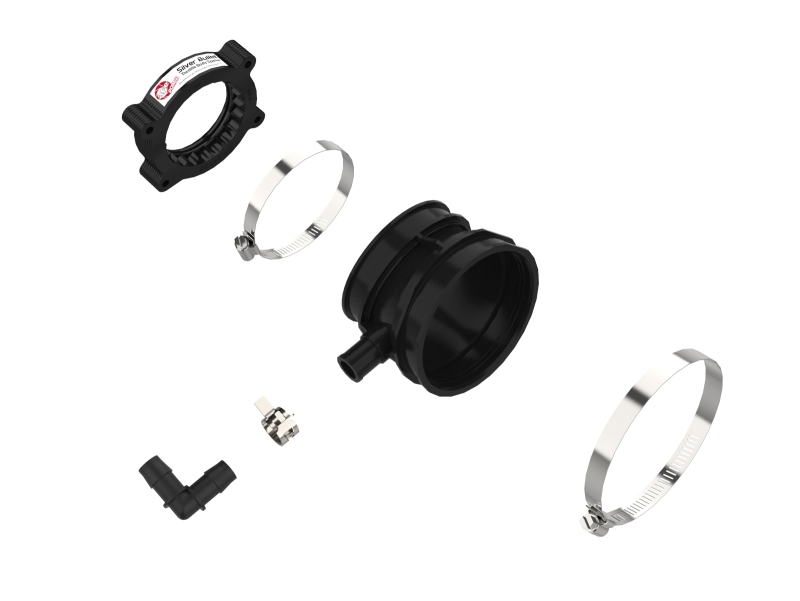 aFe 2020 Vette C8 Silver Bullet Aluminum Throttle Body Spacer / Works With Factory Intake Only - Blk thumbnail 9