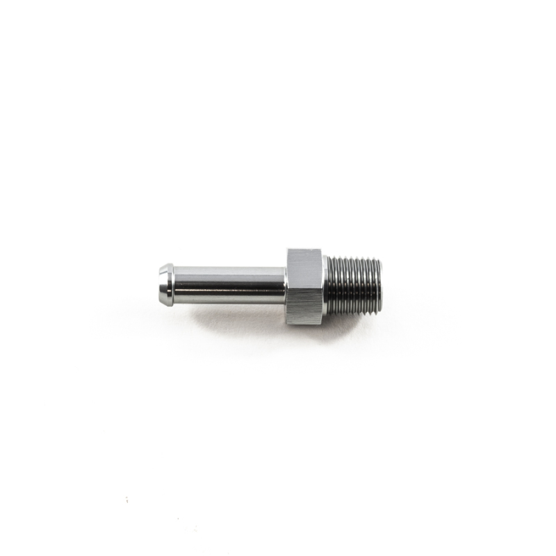 DeatschWerks 1/8in NPT Male Thread 1/4in Hose Barb - Anodized Matte Black thumbnail 6