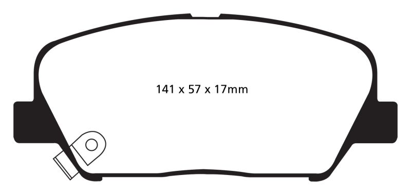 EBC S12 Brake Pad and Rotor Kit (1x ebcRK7567, 1x ebcDP31856C) thumbnail 6