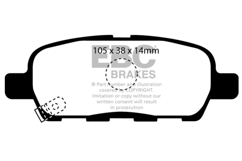 EBC S2 Brake Pad and Rotor Kit (1x ebcUSR7314, 1x ebcDP21955) thumbnail 7