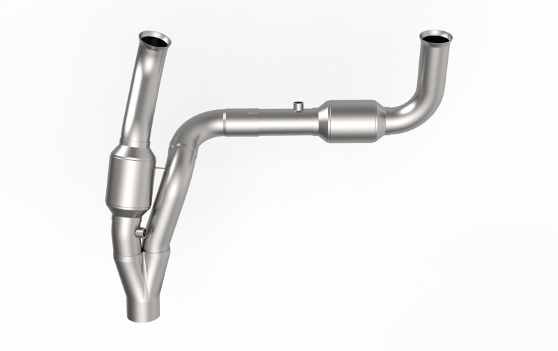 Kooks 07-18 Jeep Wrangler HEMI Swap 2.5in Stainless Steel GREEN Catted Y-Pipe thumbnail 4