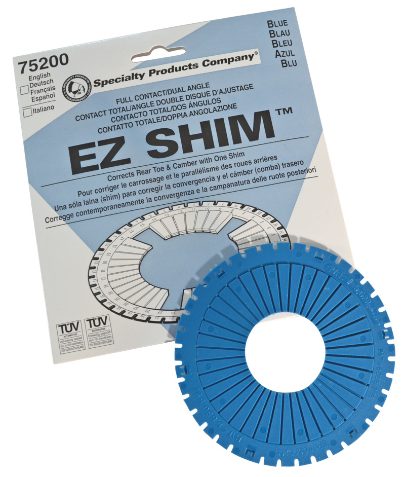 SPC Performance EZ Shim Dual Angle Camber/Toe Shim (Blue) thumbnail 2
