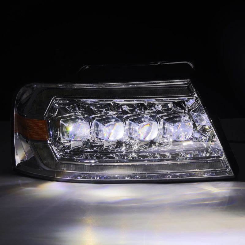 AlphaRex 04-08 Ford F150 / 06-08 Lincoln Mark LT NOVA LED Proj Headlights Chrome w/Activ Light/Seq thumbnail 4