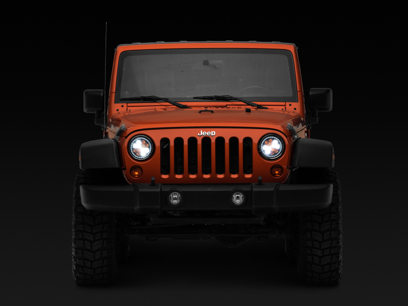 Raxiom 97-18 Jeep Wrangler TJ/JK Axial Spider LED Headlight w/ Amber DRL- Chrome Hsng (Clear Lens) thumbnail 5