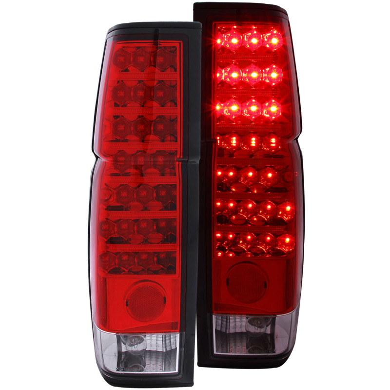 ANZO 1986-1997 Nissan Hardbody LED Taillights Red/Clear thumbnail 7