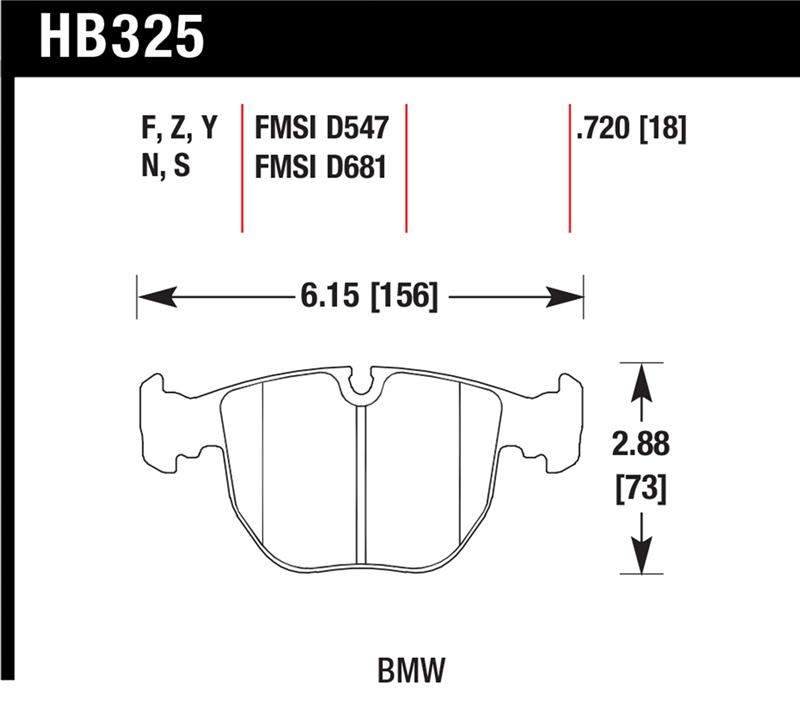 HAWK HT-10 Brake Pad Sets