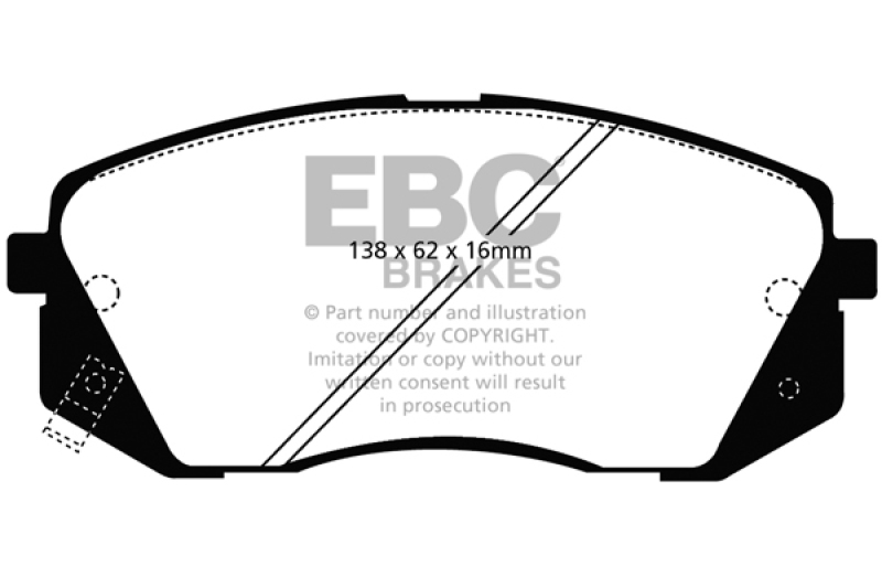EBC S11 Brake Pad and Rotor Kit (1x ebcDP21809, 1x ebcRK7834) thumbnail 6