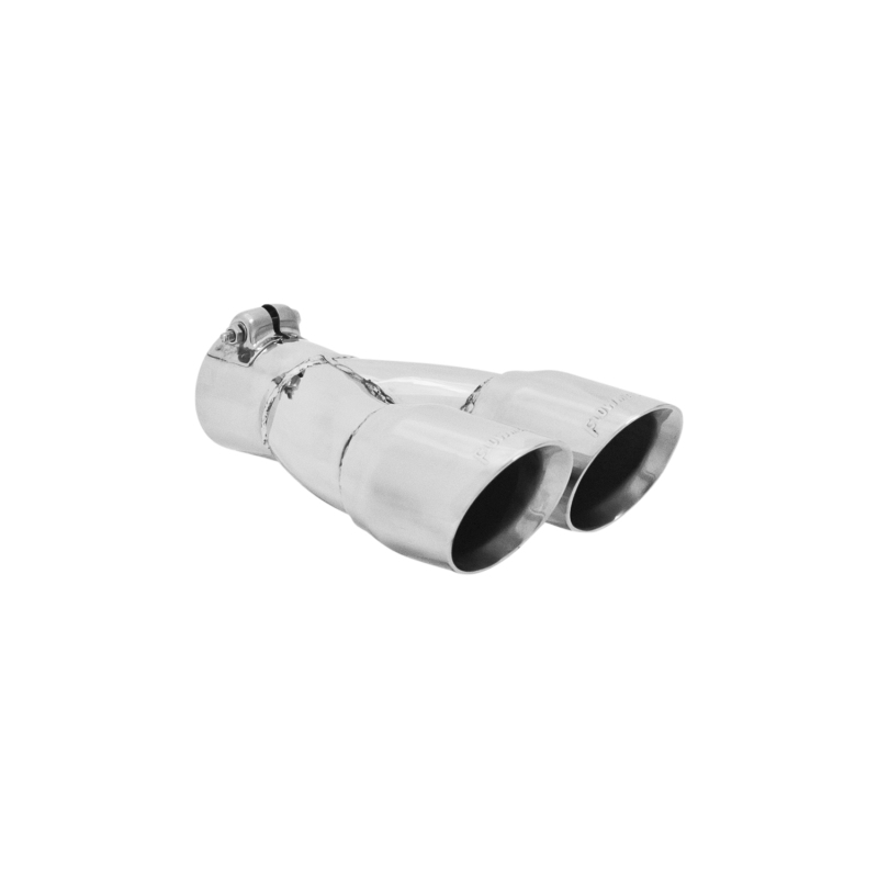 Flowmaster SS Tip 2.50in.IN X 3in. Dual Angle Clamp thumbnail 2