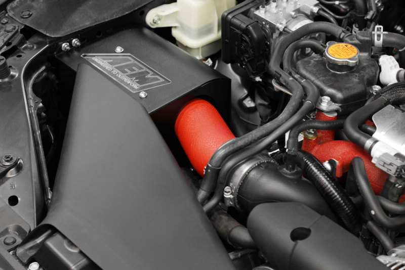 AEM 2018 Subaru WRX STI 2.5L H4 F/I Cold Air Intake System - Wrinkle Red thumbnail 3