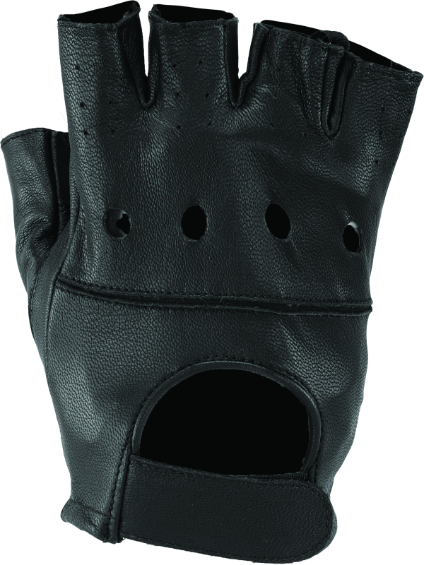 Kuryakyn Leather By River Road Diamond Shorty Gloves Black Womens - Small thumbnail 6