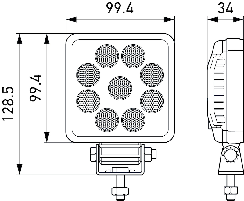 Hella ValueFit LED Work Light PS1000 LED MV CR LT thumbnail 6