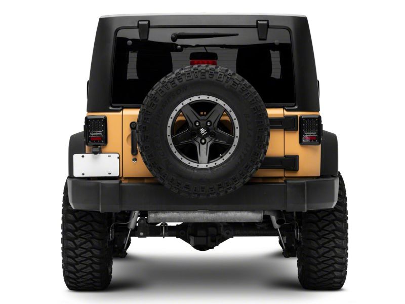 Raxiom 07-18 Jeep Wrangler JK Axial Series LED Tail Lights- Black Housing (Clear Lens) thumbnail 7