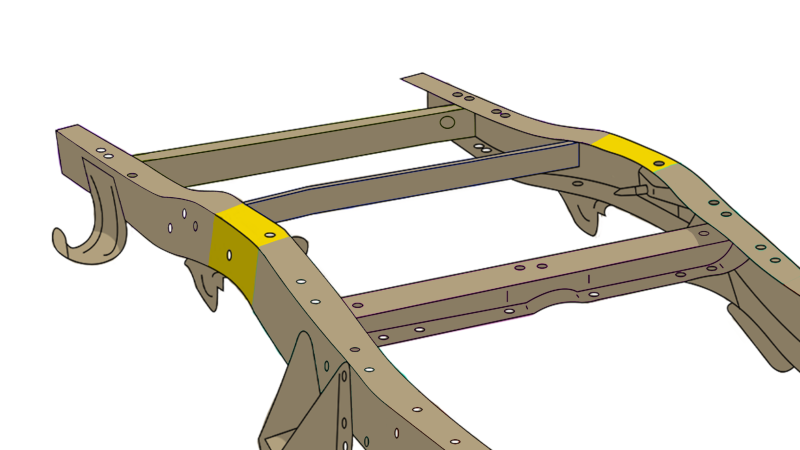 Rust Buster Over Axle Frame Section