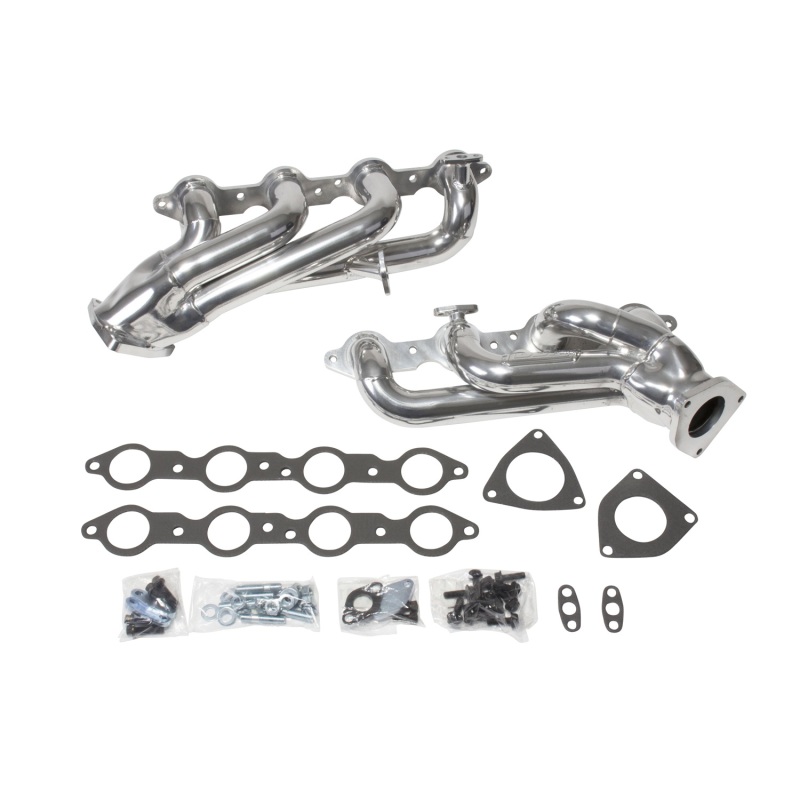 BBK 99-04 GM Truck SUV 4.8 5.3 Shorty Tuned Length Exhaust Headers - 1-3/4 Silver Ceramic thumbnail 3