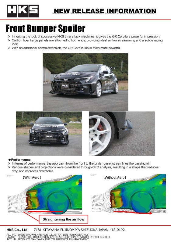 HKS Body Kit TYPE-S GR COROLLA Side Skirt