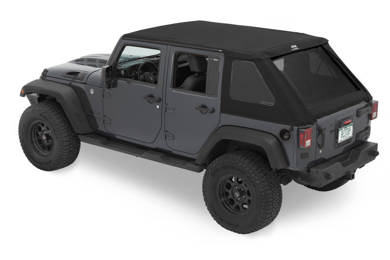 Bestop 07-18 Jeep Wrangler JK 4-Door Jeep Trektop (Premium Black Twill) thumbnail 3