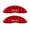 MGP 2 Caliper Covers Engraved Front GMC Red Finish Silver Characters 2008 GMC Canyon thumbnail 7