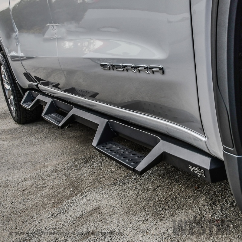 Westin 19-22 GMC Sierra 1500 CC 6.5ft Bed (Excl. 2019 Ltd/LD) HDX Drop W2W Nerf Step Bars - Tex. Blk thumbnail 9
