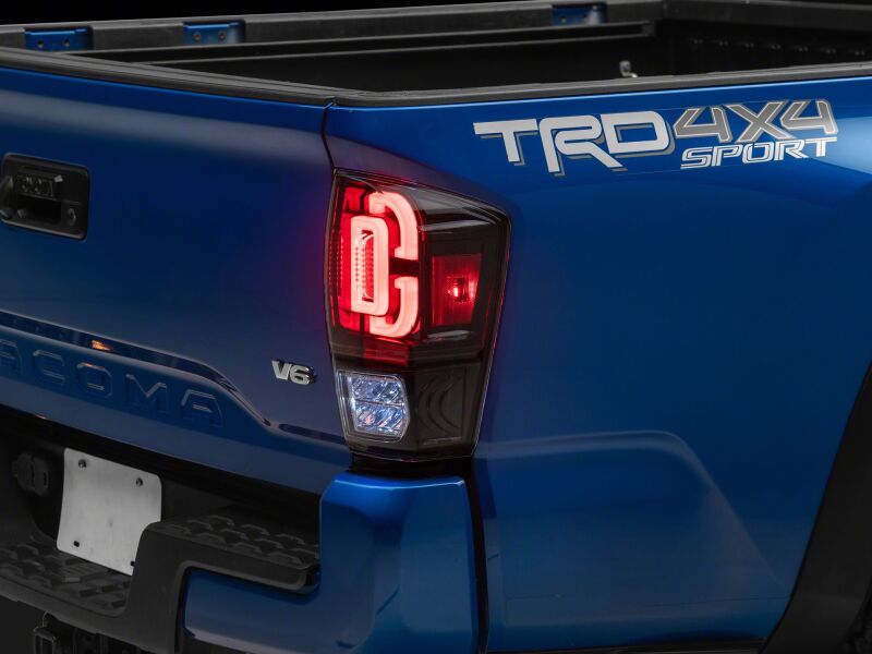 Raxiom 16-23 Toyota Tacoma XW Series Sequential LED Tail Lights- Black Housing- Clear Lens thumbnail 7