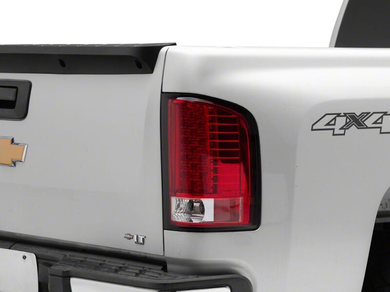 Raxiom 07-13 Chevrolet Silverado 1500 LED Tail Lights- Chrome Housing- Red/Clear Lens thumbnail 5